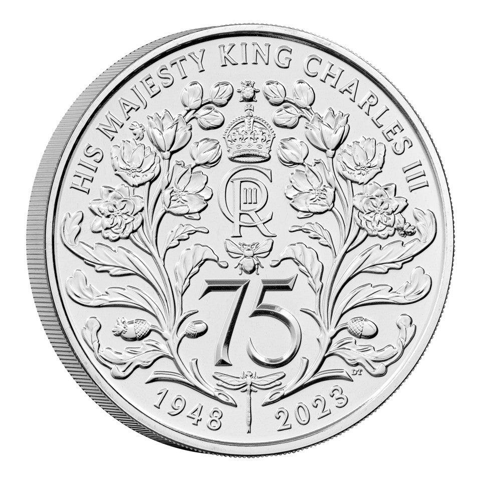 2023 The 75th Birthday of His Majesty King Charles III UK £5 Brilliant Uncirculated Coin - Loose Change Coins