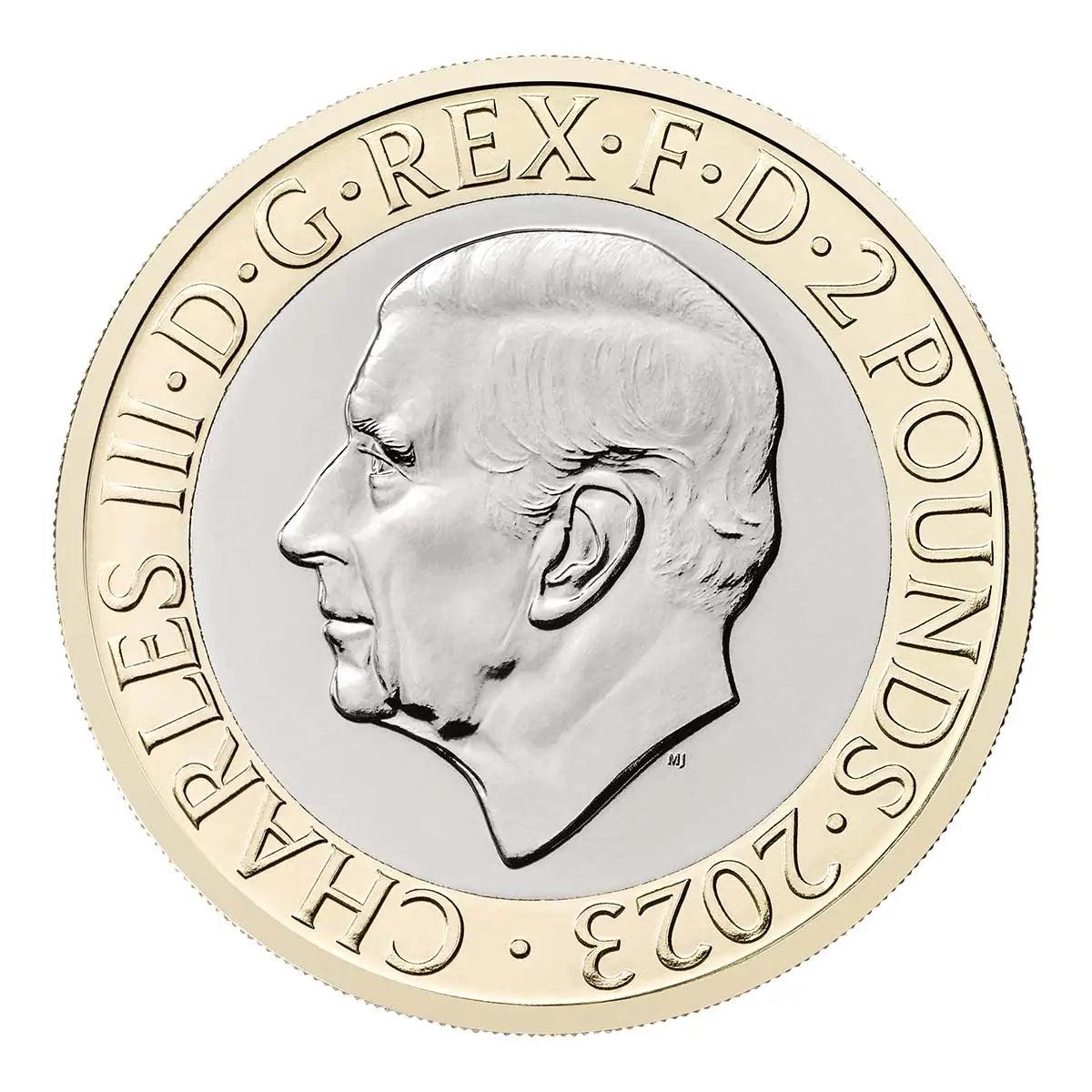 2023 UK £2 Brilliant Uncirculated Coin - Celebrating the Life and Work of JRR Tolkien - Loose Change Coins