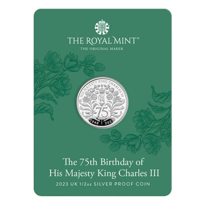 2023 £2 1/2oz Silver Proof Coin - The 75th Birthday of His Majesty King Charles III