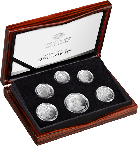 2023 Six Coin Fine Silver Proof Set - The Queen Elizabeth II Memorial Obverse