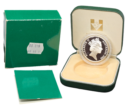 1988 Australian $10 Coin - 1988 Bicentenary Silver Proof Coin in Case