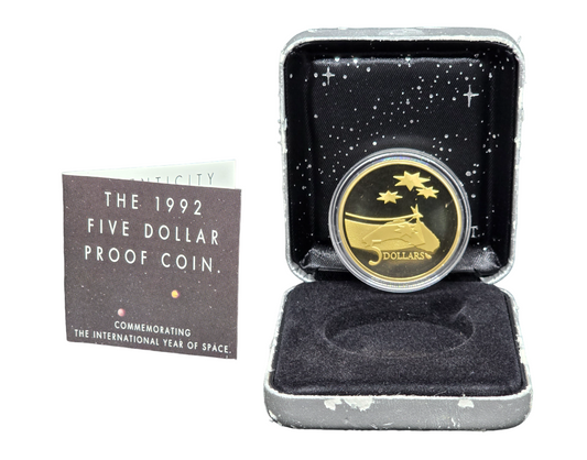 1992 $5 Proof Coin - The International Year of Space