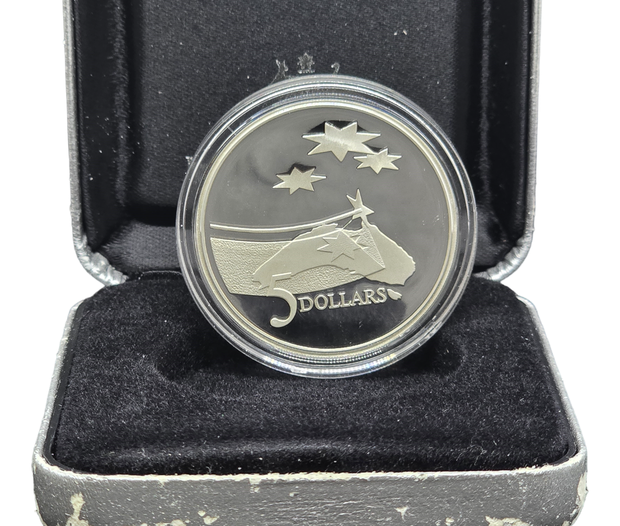 1992 $5 Silver Proof Coin - The International Year of Space - Adelaide Coin Fair