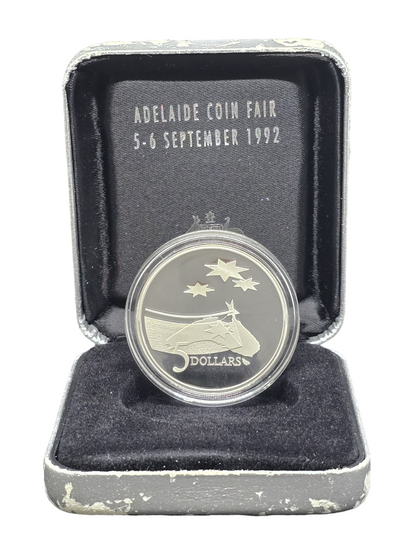 1992 $5 Silver Proof Coin - The International Year of Space - Adelaide Coin Fair