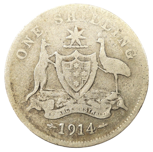 1914 Australian Shilling - Very Good