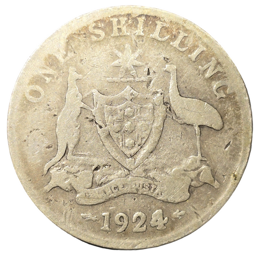 1924 Australian Shilling - Very Good
