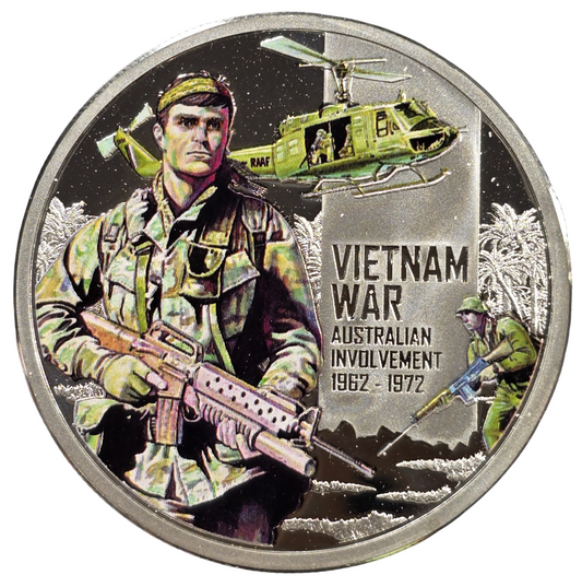 2012 Niue - Vietnam War - Australian involvement 1962 - 1977 - 1/2oz Silver Proof Coin