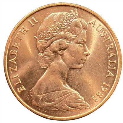 1983 Australian 2 Cent Coin - Uncirculated