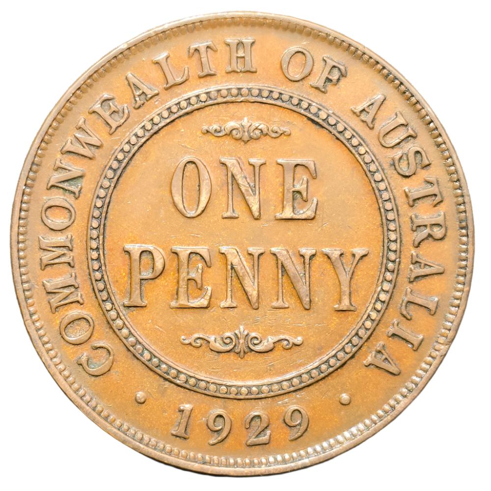 1929 Australian Penny - Very Fine