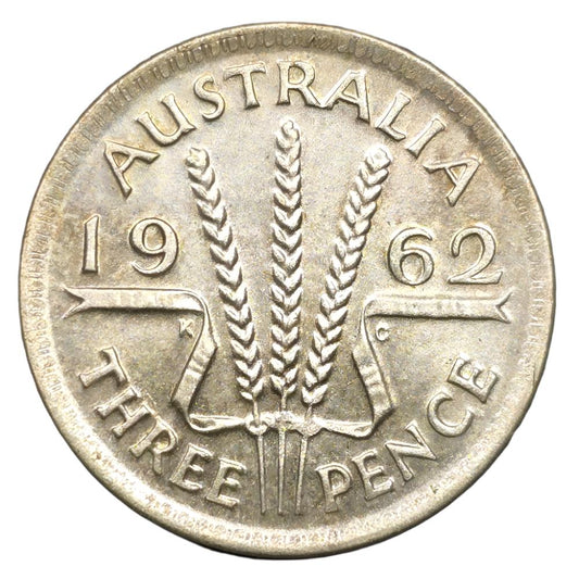 1962 Australian Threepence - About Uncirculated