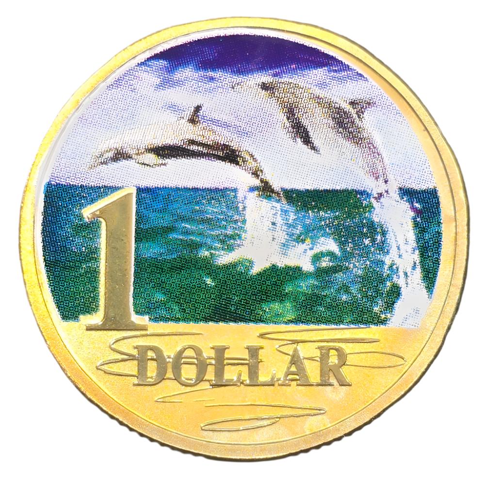 2006 $1 Coin - Ocean Series - Bottlenose Dolphin