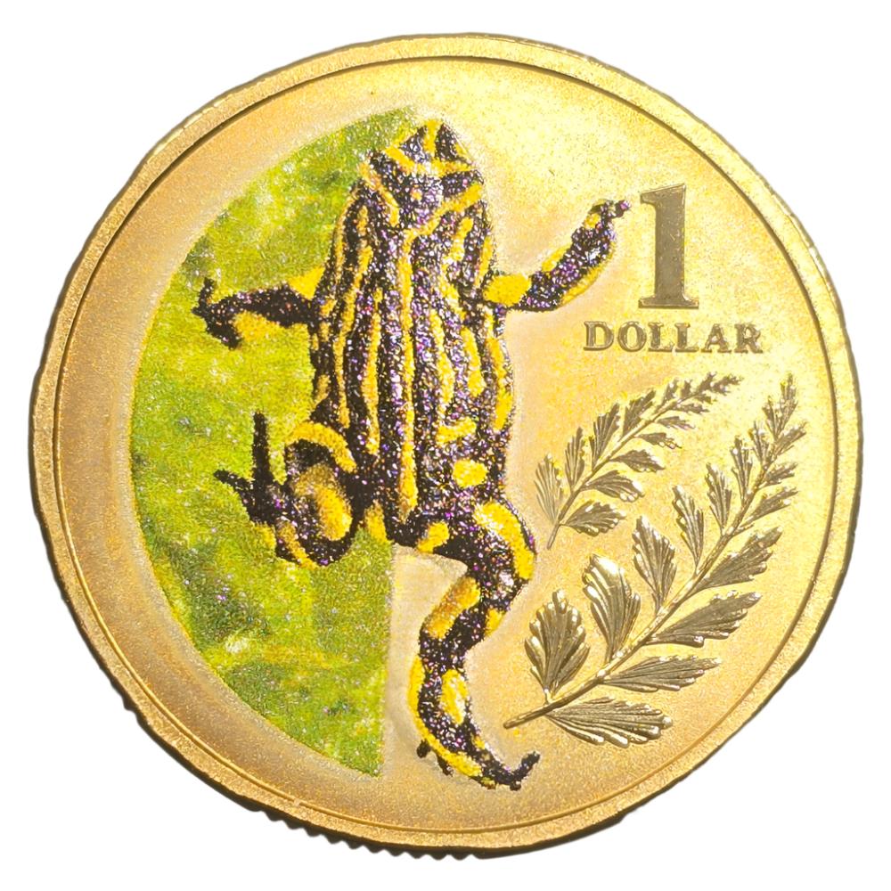 2012 $1 Coin - Southern Corroboree Frog - Animals of the Zoo Series