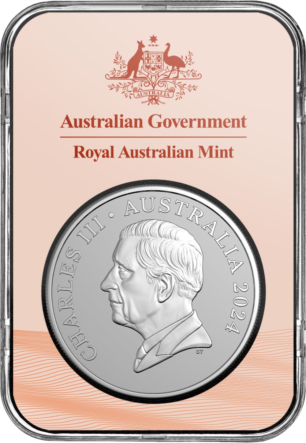 2024 $1 1oz Frosted Fine Silver Uncirculated Coin - Kangaroo Series