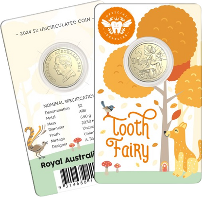 2024 $2 AlBr Uncirculated coin - Tooth Fairy