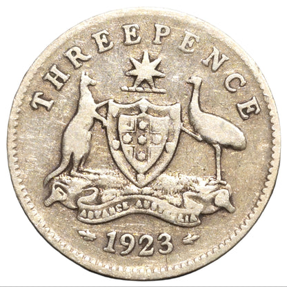 1923 Australian Threepence - Very Good