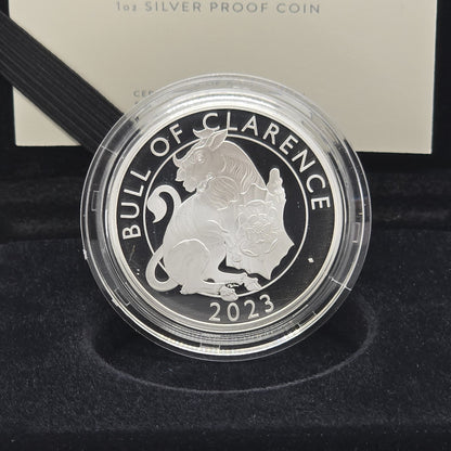 2023 Royal Tudor Beasts - The Bull Of Clarence £2 1oz Silver Proof Coin