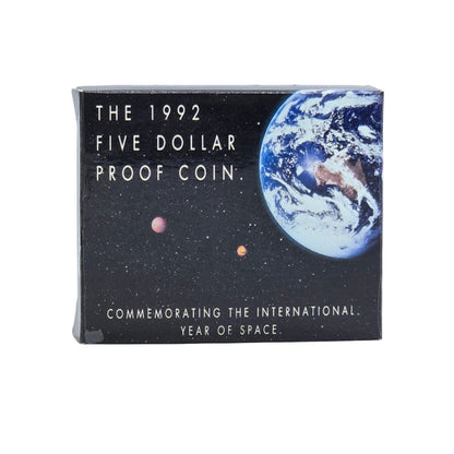 1992 $5 Proof Coin - The International Year of Space