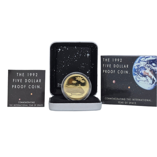 1992 $5 Proof Coin - The International Year of Space