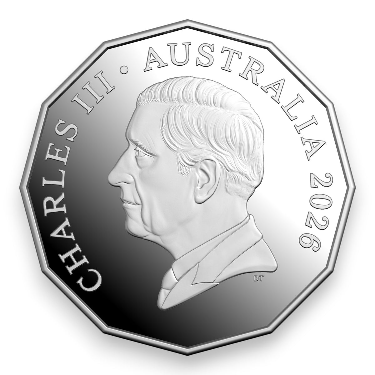 2026 50c Coloured Silver Proof Coin - 70th Anniversary of First Television Broadcast