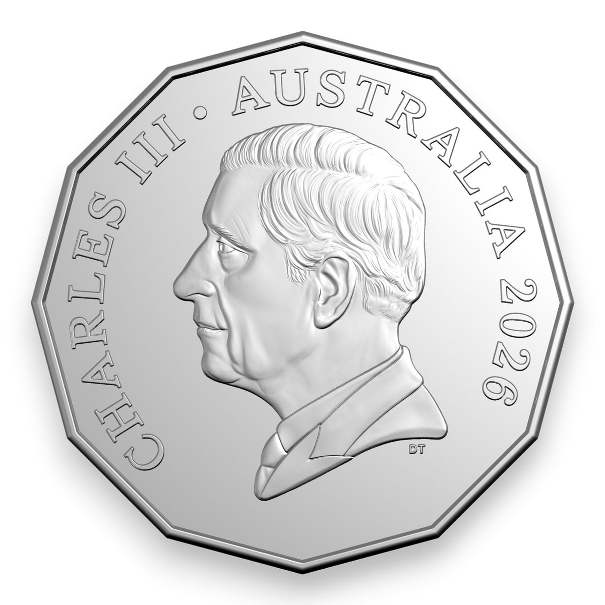 2026 50c Coloured Uncirculated Coin - 70th Anniversary of First Television Broadcast