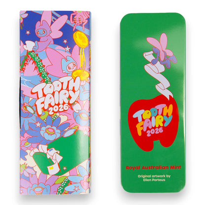 2026 $2 Coloured Uncirculated Coin – Tooth Fairy Kit (Metal Presentation Tin)