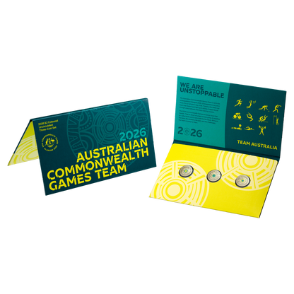 2026 $2 Coloured Uncirculated Three-Coin Set – Australian Commonwealth Games Team