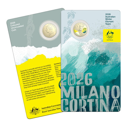 2026 $1 Coloured Uncirculated Two-Coin Bundle: Winter Olympics & Paralympics