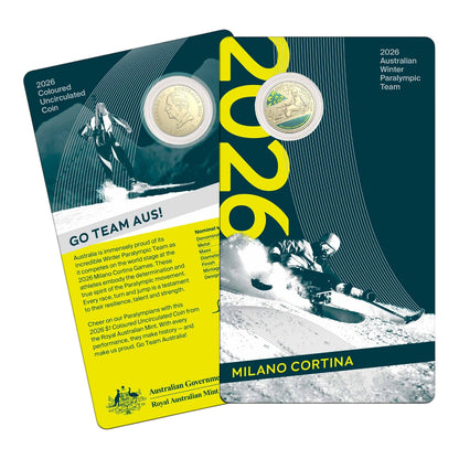 2026 $1 Coloured Uncirculated Two-Coin Bundle: Winter Olympics & Paralympics