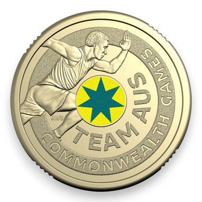 2026 $2 Coloured Uncirculated Three-Coin Set – Australian Commonwealth Games Team