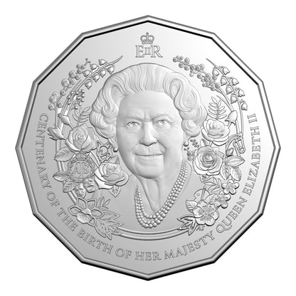 2026 50c Uncirculated Coin - HM Queen Elizabeth II Centenary of Birth