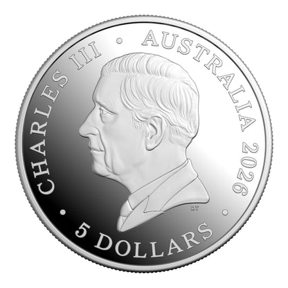 2026 $5 1oz Fine Silver Proof Coin - HM Queen Elizabeth II Centenary of Birth