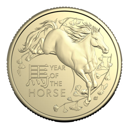 2026 $1 Uncirculated Two-Coin Set - Lunar Series - Year of the Horse