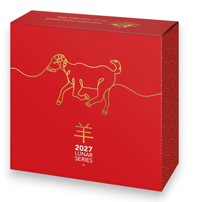 2027 $5 1 oz Fine Silver Proof Domed Coin - Year of the Goat