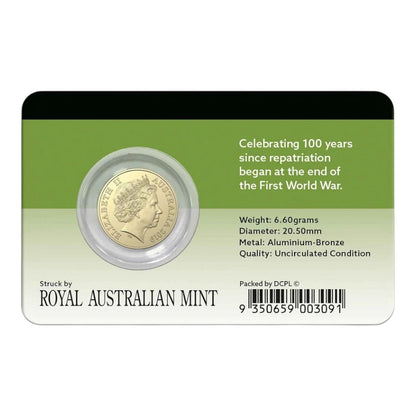 2019 $2 - Lest We Forget - Centenary of Repatriation - Al-Br Coin Pack