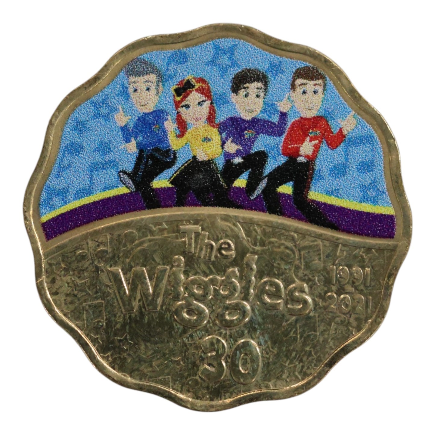 2021 30c Coin - 30 Years of The Wiggles - The New Wiggles