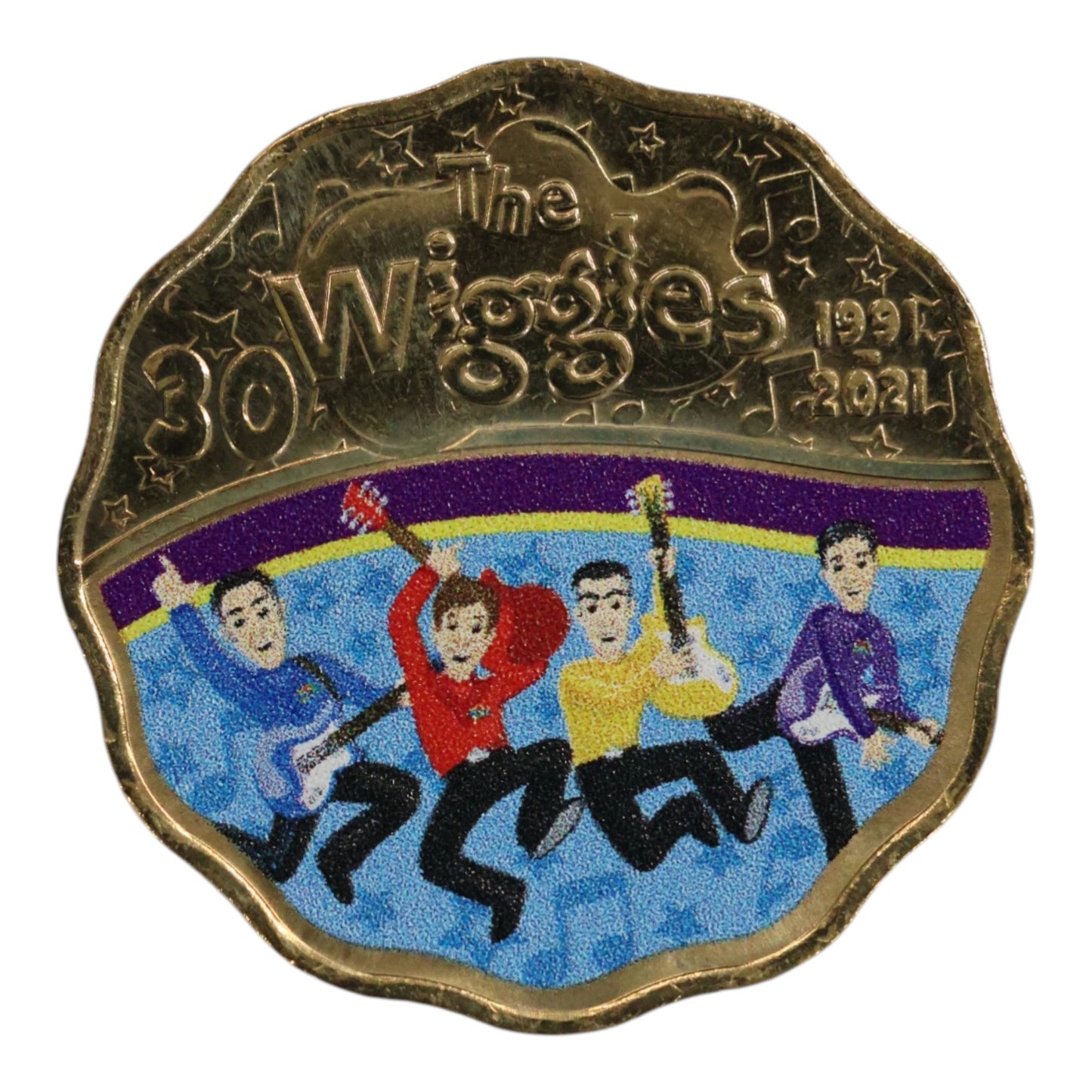 2021 30c Coin - 30 Years of The Wiggles - The Original Wiggles