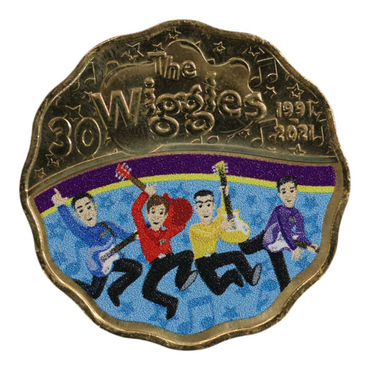 2021 30c Coin - 30 Years of The Wiggles - The Original Wiggles
