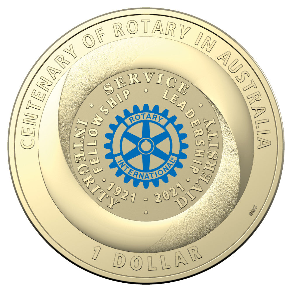 2021 $1 Coin - Centenary of Rotary