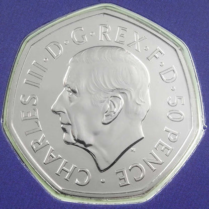 2022 Queen Elizabeth II Memorial - 50p Brilliant Uncirculated Coin In Folder