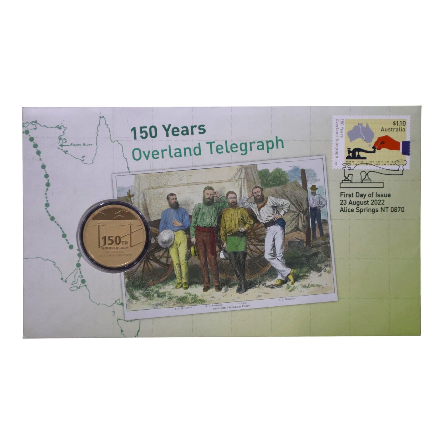 2022 Perth Mint PNC - 150 Years of Overland Telegraph