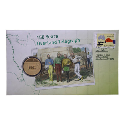 2022 Perth Mint PNC - 150 Years of Overland Telegraph