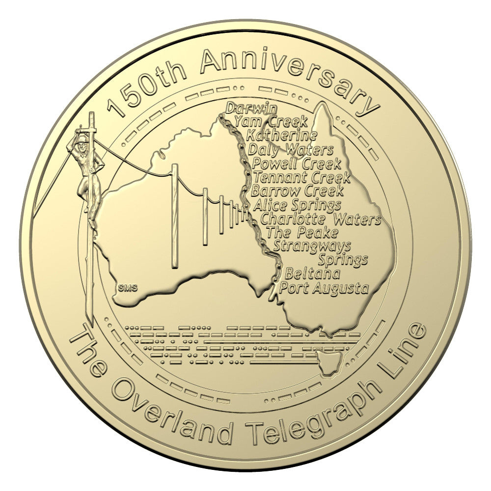 2022 $1 Coin - 150th anniversary of Australian Overland Telegraph Line