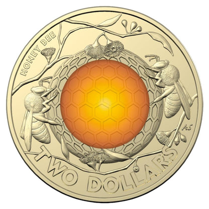2022 $2 Coin - Australian Honey Bee - Uncirculated