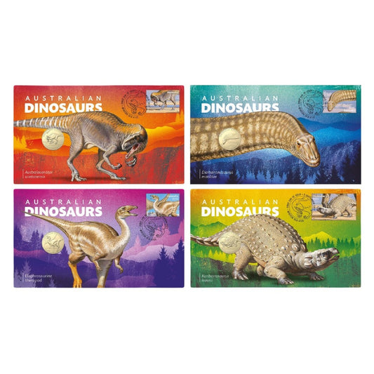 2022 Australian Dinosaurs Four PNC Set