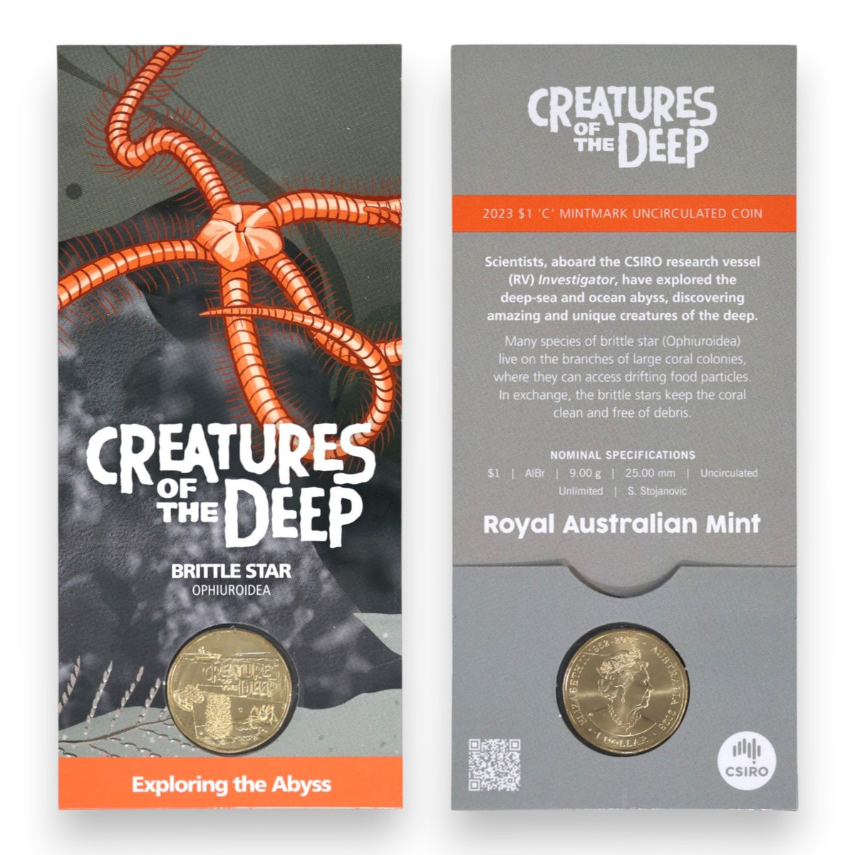 2023 $1 Creatures of the Deep Uncirculated Coin - Mintmark & Counterstamp Varieties
