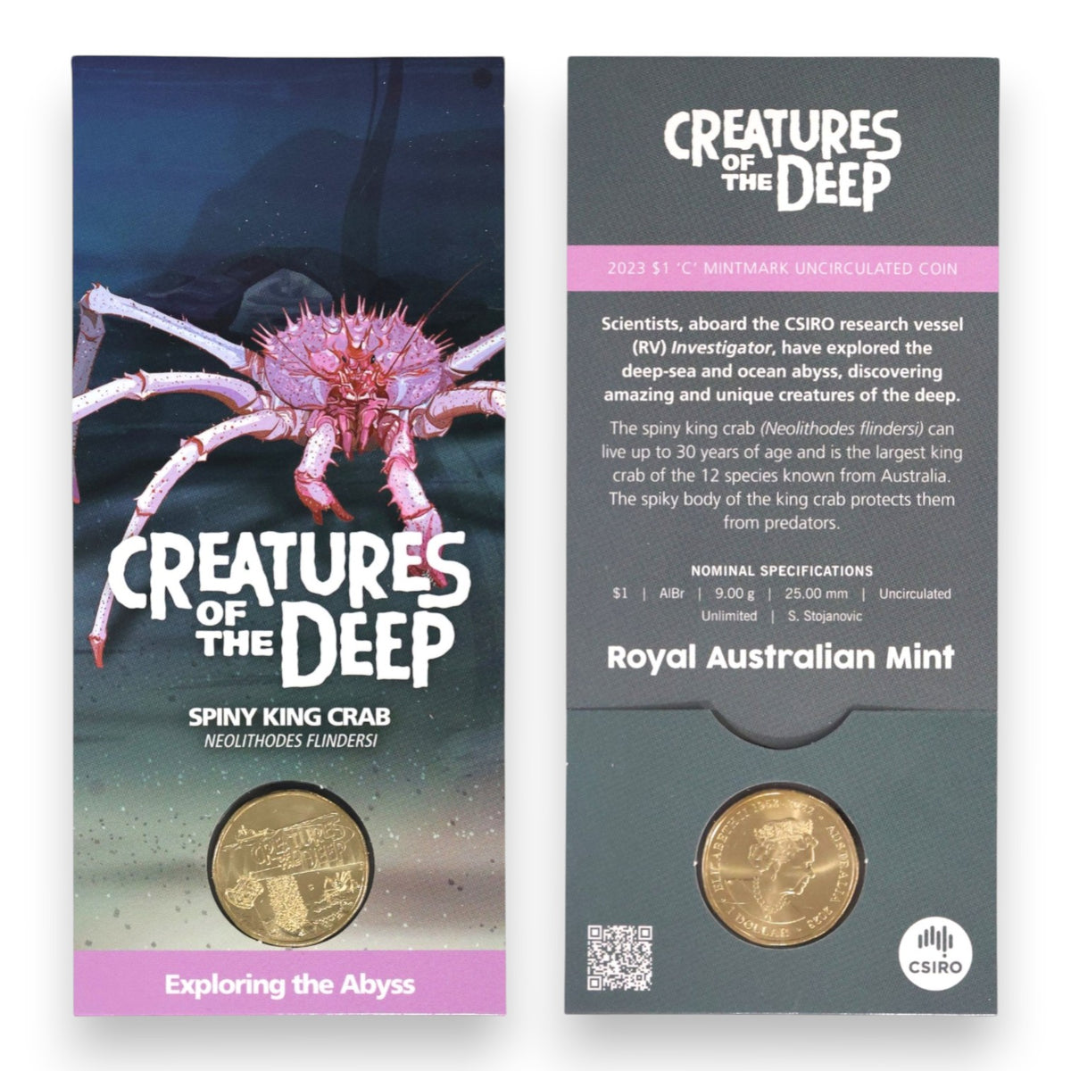 2023 $1 Creatures of the Deep Uncirculated Coin - Mintmark & Counterstamp Varieties