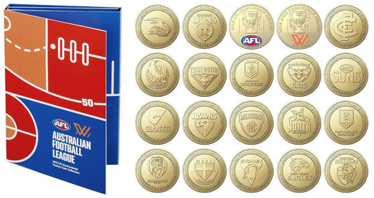 2023 AFL Folder & Coin Set with Coloured AFL/AFLW $1 Coins