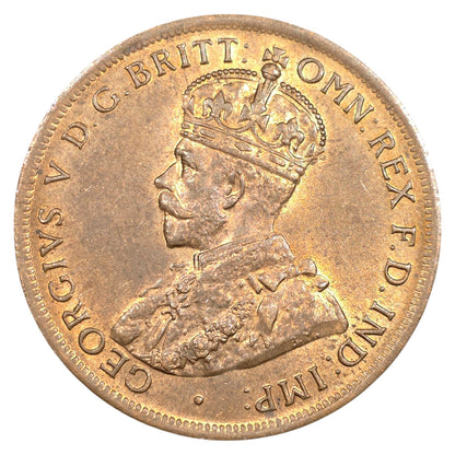 1924 Australian Penny -  About Uncirculated