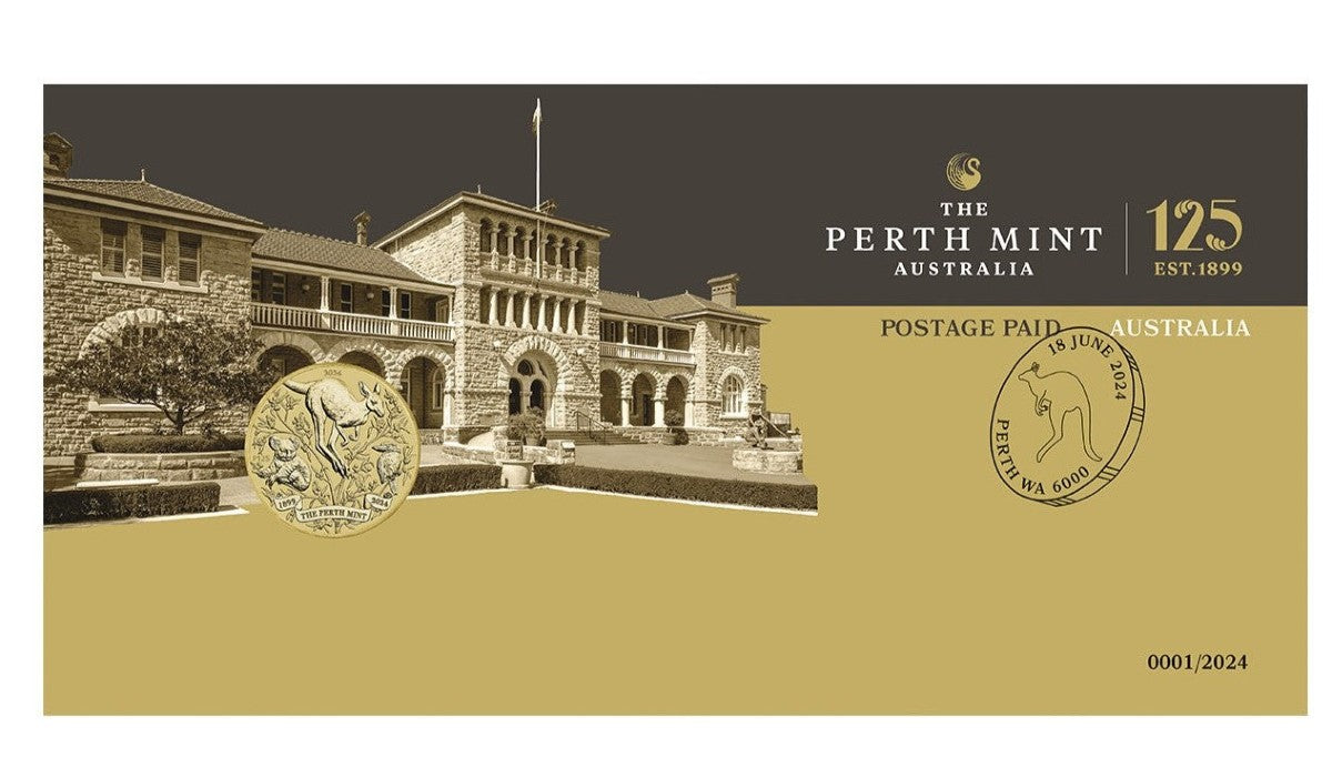 2024 The Perth Mint 125th Anniversary Postal Numismatic Cover