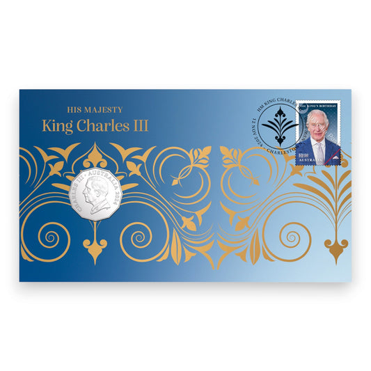 2024 PNC - King's Birthday 50c Coin Postal Numismatic Cover